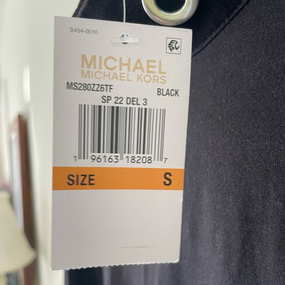 NWT MICHAEL Michael Kors Mock Neck Cold Shoulder Knee Length Dress-Small - Picture 8 of 8